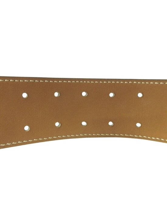 Hermes Horse Buckle Reversible Belt Vintage Black Brown Gold main image 5